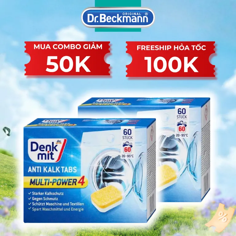 Viên Tẩy Lồng Máy Giặt Denkmit - Chính Hãng Đức