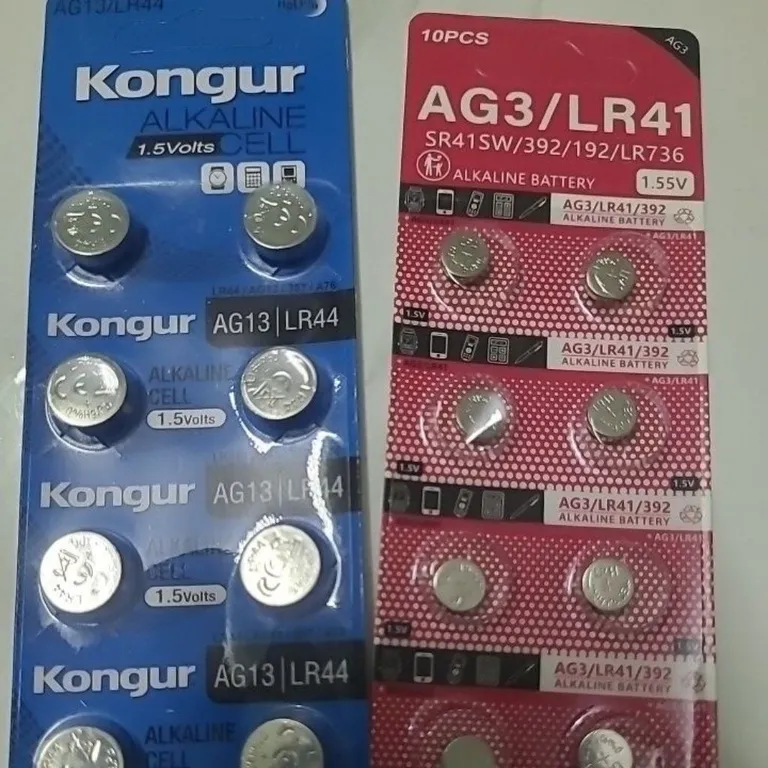 Pin nút áo LR 41/AG3  và LR 44/AG13 vĩ 10 viên