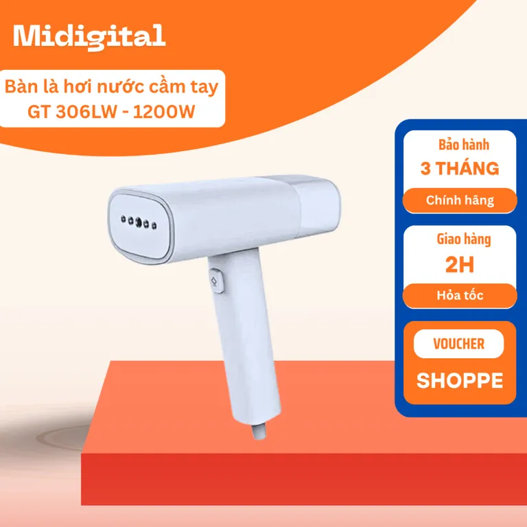 Bàn ủi hơi nước cầm tay GT-306LW/Bàn Ủi Hơi Nước Cầm Tay bản Quốc Tế BH 6 tháng