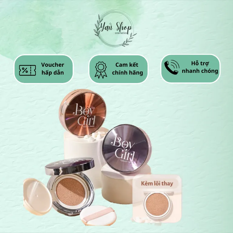 Phấn nước cushion Gogotales Boy Girl kèm lõi thay thế (GT471)