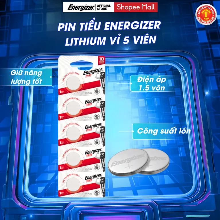 Pin tiểu Energizer Specialty A76 điện áp 1.5 VOLT, Pin Lithium công suất lớn, vỉ 5 viên - Hàng chính hãng