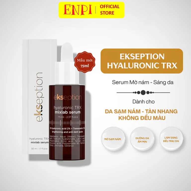 Sáng da mờ nám Ekseption Hyaluronic TRX Mixlab Serum