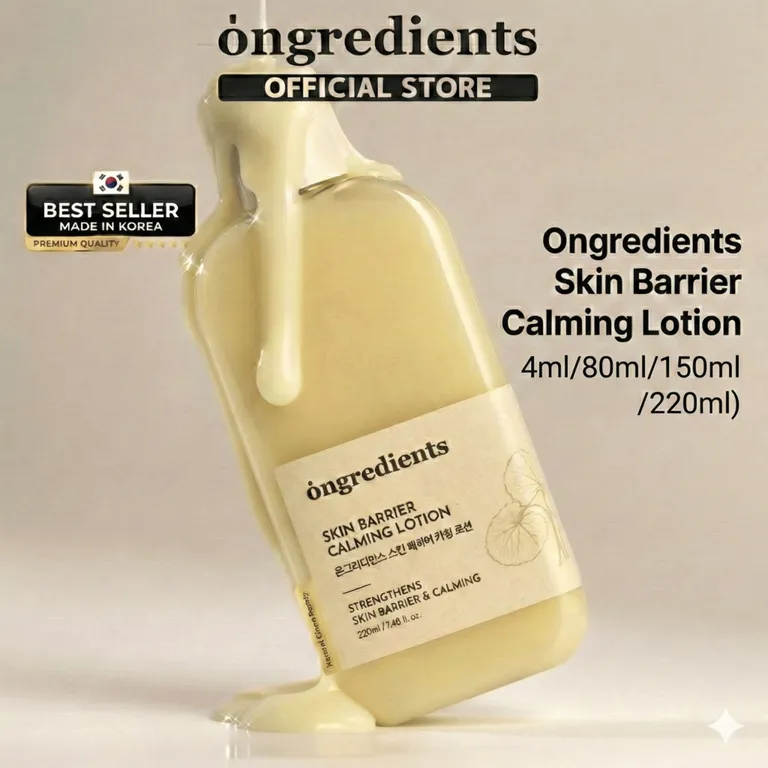 Kem dưỡng da Ongredients Skin Barrier Calming Lotion | Sữa dưỡng ẩm & làm dịu da Double Protect cho da nhạy cảm – Vegan Cica Formula (4ml / 80ml / 220ml)