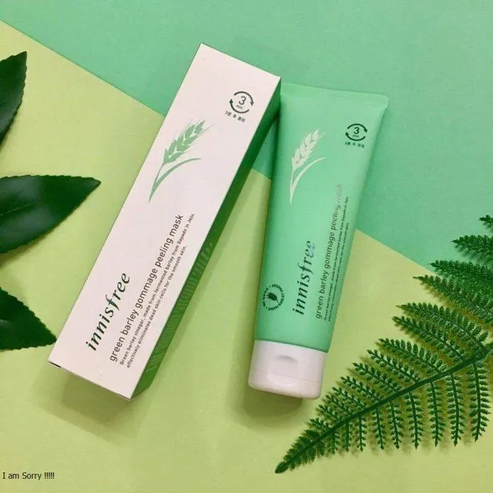 Review mặt nạ tẩy da chết Innisfree Green Barley Gommage Peeling Mask