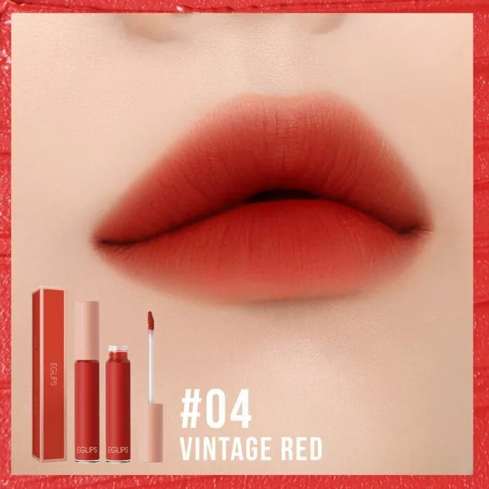 Màu son Eglips 04 Vintage Red đỏ cam