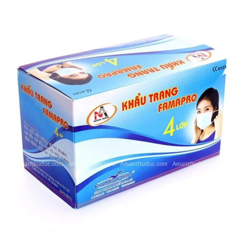 Khẩu trang Famapro 4 lớp than hoạt tính