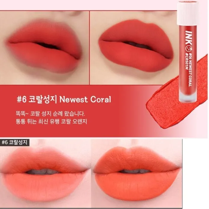 Son Peripera màu cam neon