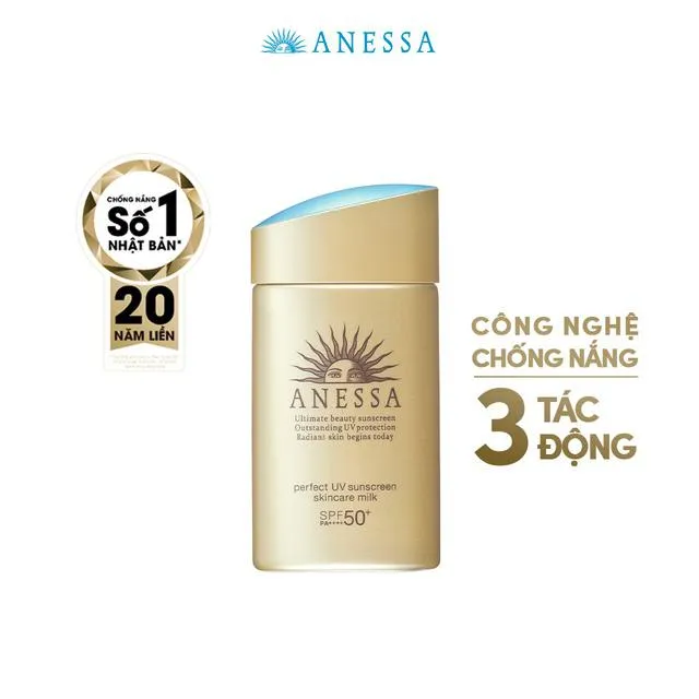 Sữa chống nắng dưỡng da Anessa Perfect UV Sunscreen Skincare Milk