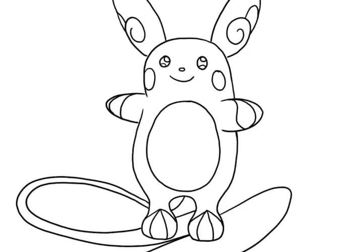 Tranh to màu Piplup mát mẻ dễ phối màu