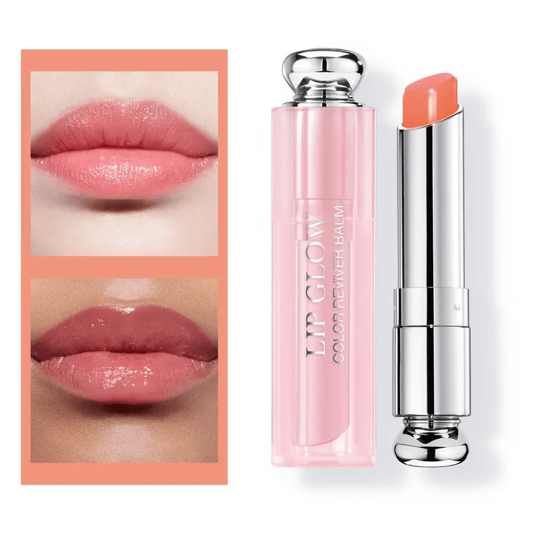 Thiết kế vỏ bạc in nổi của Dior Lip Glow 004