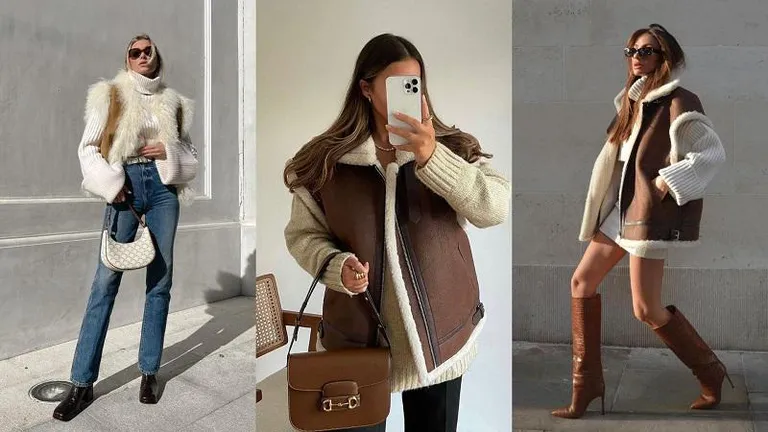 Áo khoác cừu kiểu ngắn