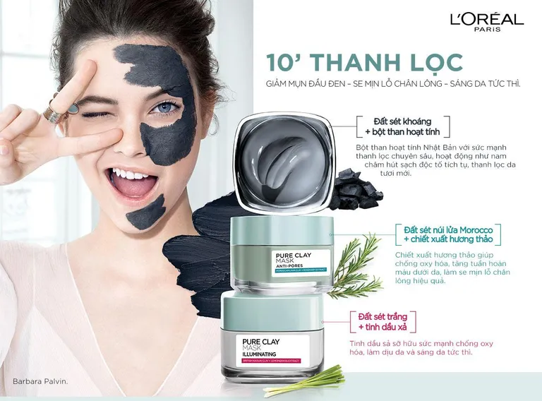 Mặt nạ đất sét L'Oréal Pure Clay Mask
