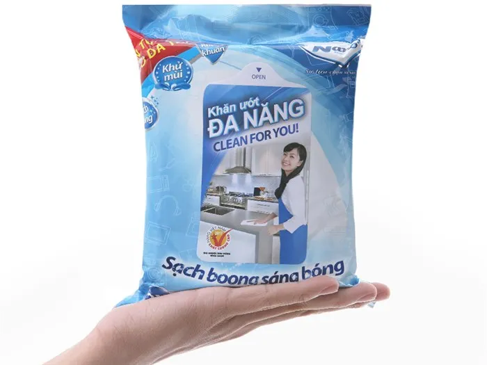 Khăn giấy ướt đa năng, làm sạch mọi bề mặt, bảo vệ làn da tốt nhất