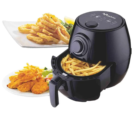 Nồi chiên Mishio MK165 màu đen bóng 3.8L