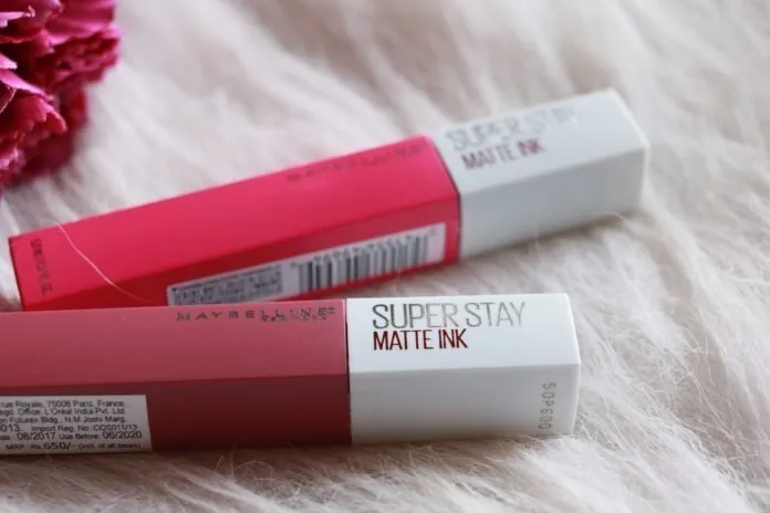 Review son Maybelline Superstay Matte Ink Liquid Lipstick – bảng màu, giá bán và tips chọn màu