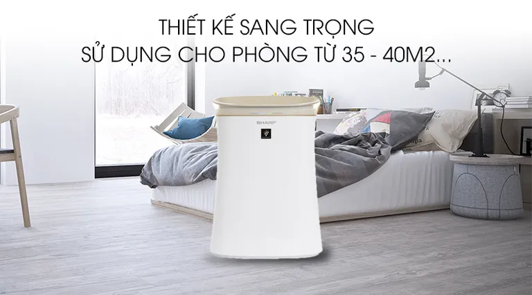 Thiết kế hiện đại của máy lọc không khí Sharp FP-G50E-W