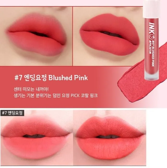 Son Peripera màu hồng san hô đất