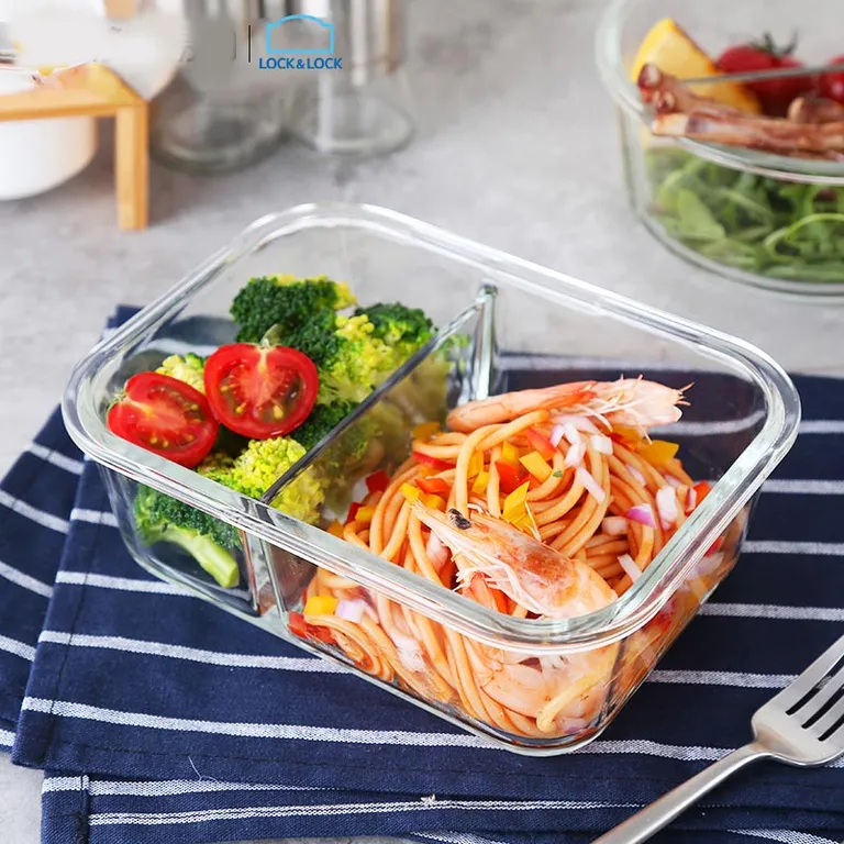 Hộp thủy tinh 2 ngăn Lock&Lock LLG429D 740ml