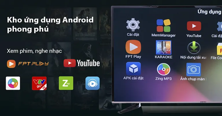 Hướng dẫn cài đặt ứng dụng trên tivi Asanzo từ CH Play