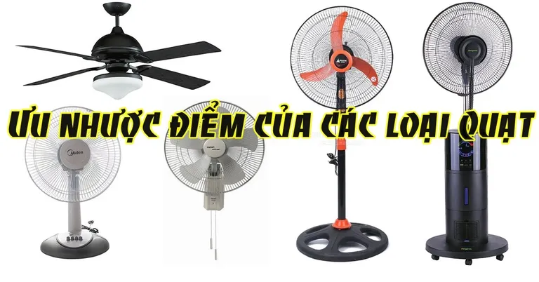 Những đặc điểm của các loại quạt trên thị trường mà bạn nên biết