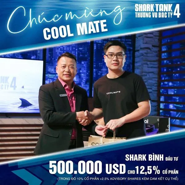 Coolmate xuất hiện trên Shark Tank mùa 4