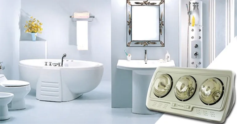 Cách sử dụng đèn sưởi nhà tắm an toàn, tiết kiệm điện tốt