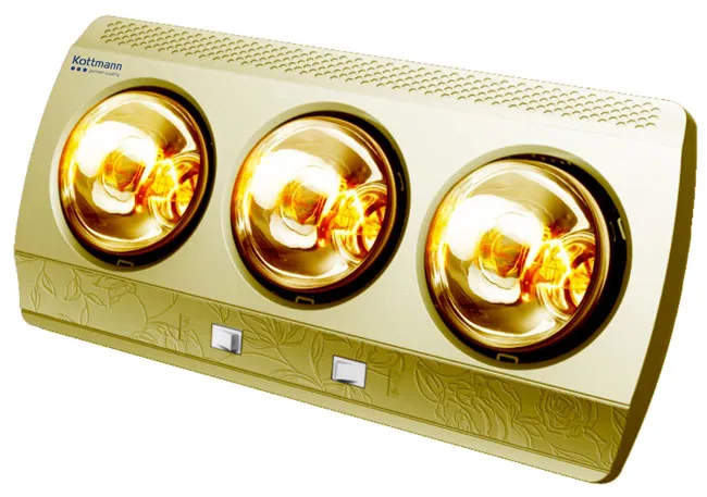 Đèn sưởi nhà tắm mang lại không gian ấm áp, thư giãn