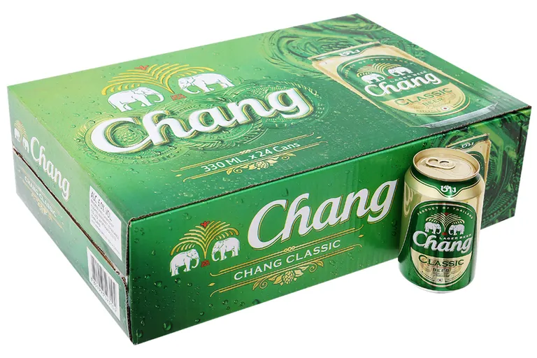 Bia Chang lon và chai phổ biến tại Việt Nam