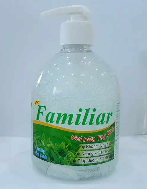 Gel rửa tay khô Familiar hương trà xanh 500ml - diệt khuẩn 99,99%