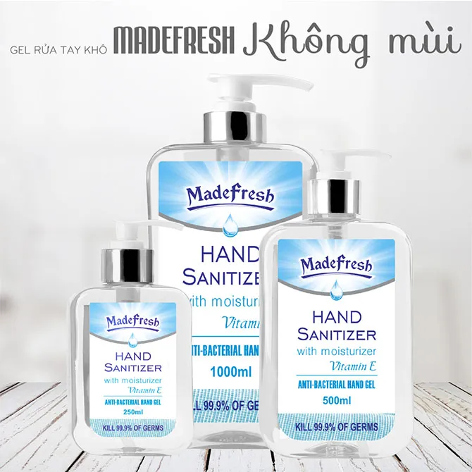 Review gel rửa tay khô Madefresh kháng khuẩn, giá cả hấp dẫn nhất