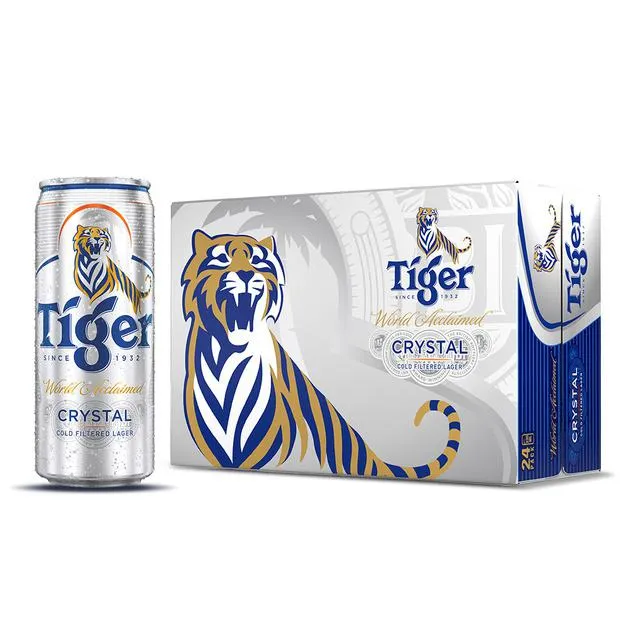 Bia Tiger Crystal (Bạc) với thiết kế hiện đại
