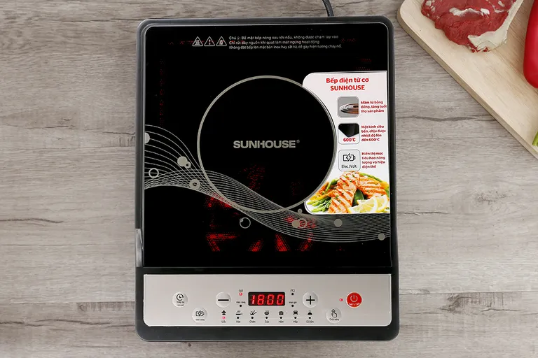 bếp từ sunhouse SHD6149 kiểu dáng nhỏ gọn