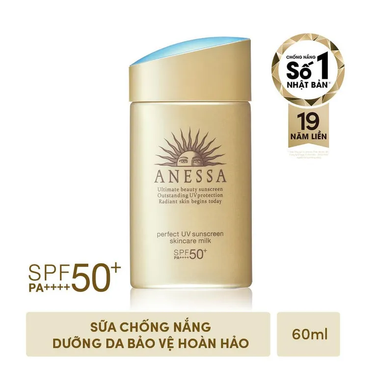 Kem chống nắng vật lý lai hóa học cho da dầu Anessa SPF 50+