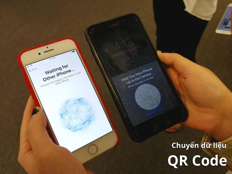 Cách chuyển dữ liệu từ iPhone sang iPhone thông qua QR Code.