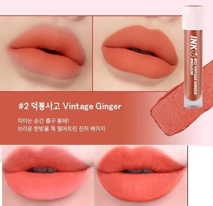 Son Peripera màu cam đỏ đất