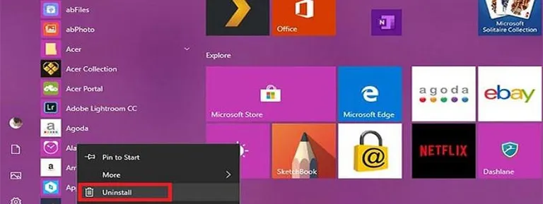 Hình 3 Các ứng dụng mặc định trên máy tính sẽ khó gỡ bỏ theo cách thông thường