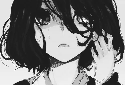 Anime crying alone