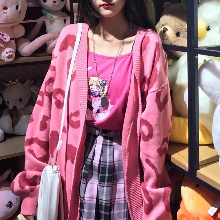 Áo khoác cardigan họa tiết