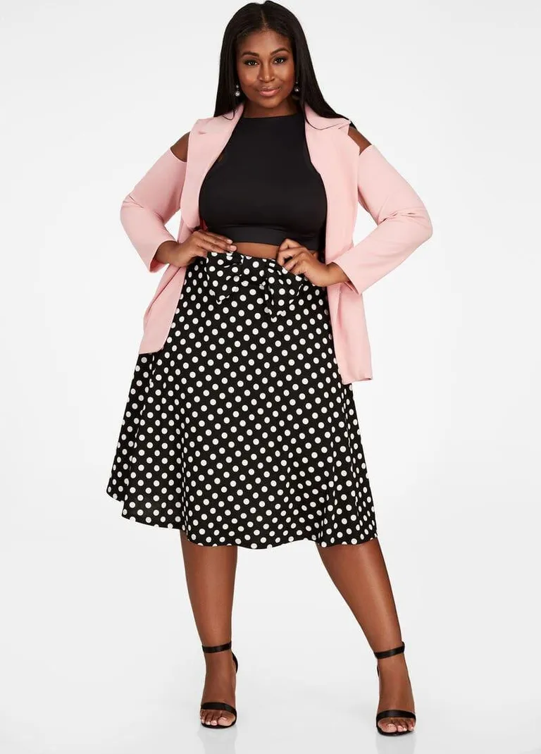 Chân váy chữ A cho người mũm mĩm